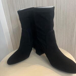 Stuart Weitzman Yuliana Booties - Black Suede